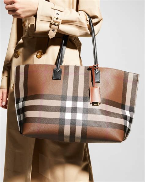 burberry medium check tote|Burberry Medium Check E.